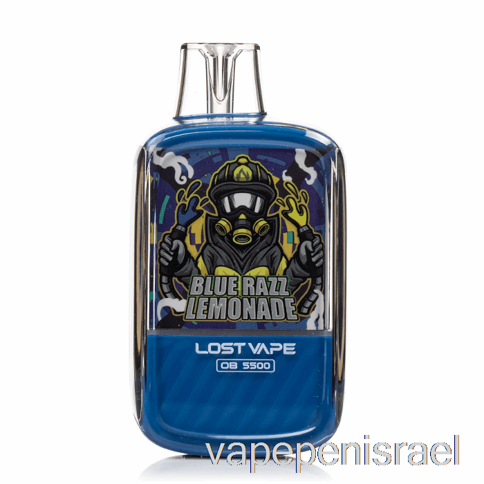 חד פעמי Vape Israel איבד Vape Ob5500 חד פעמי כחול Razz לימונדה